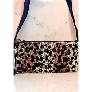 Viral Leopard Beaded Bag